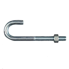 M24 Anchor bolt J Type L Type Hook Bolt with Square Nuts